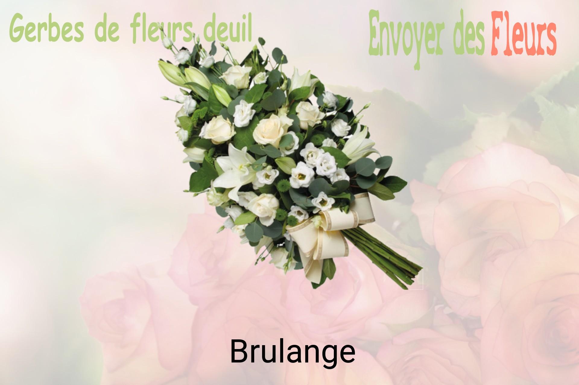 Gerbe de fleurs de deuil livrée à Brulange